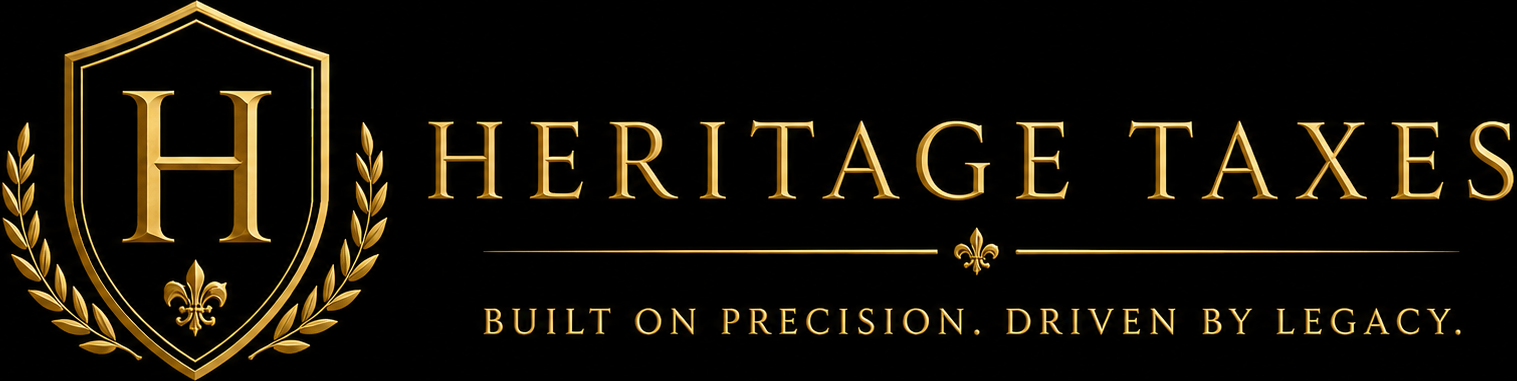 Heritage Taxes — Built on Precision. Driven by Legacy.